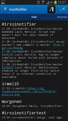 IrssiNotifier android App screenshot 2